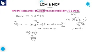 LCM & HCF | Least number of 4 digits | Aptitude | Part- 11 | Bharath Kumar