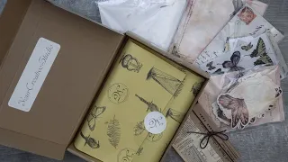 💫Your Creative Studio💫 || December 2021 Unboxing || Vintage Stationary Box