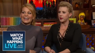 Fuller House Girls Dish On John Stamos, Bob Saget, And Dave Coulier | WWHL