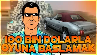 HİLESİZ 100 BİN DOLARLA OYUNA BAŞLAMAK! GTA Vice City TAKTİKLERİ