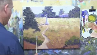 Learn To Paint TV E16 "Country Walk In Summer" Landscape Painting in Acrylic Paint For Beginners.