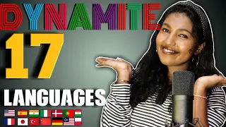 BTS Dynamite in 17 Languages || Multi-Language Cover by one girl (방탄소년단) ||