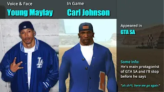 GTA Trilogy characters vs Real life Actors | GTA III, VC & SA