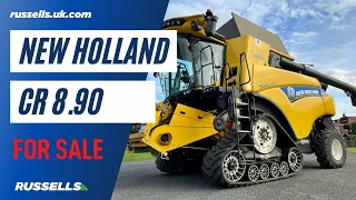 New Holland CR8.90 Revelation Combine Harvester walk around video