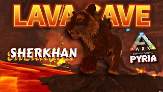 SHERKHAN AND I WENT TO A LAVA CAVE ! - Ark Survival Evolved PYRIA - DAY 13 - IamBolt Gaming