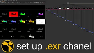 NUKE  :-  Hou to set up a .exr multipass channel in nuke  ||  nuke tips ||