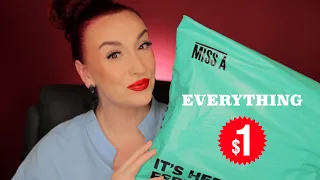 SHOP MISS A HAUL | $1 BEAUTY , HOUSE HOLD, KITCHEN PRODUCTS!!