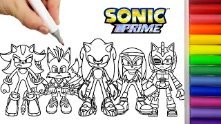 Sonic Team Coloring Pages Sonic Coloring Pages Sonic  new Sonic Prime COLORING