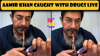 Aamir Khan Smokes Pipe In Instagram Live Chat Forget People Watching Him | Bollynews