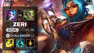 Zeri vs Jinx ADC - KR Challenger - Patch 13.8 Season 13