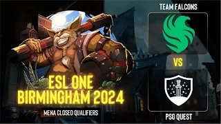 Team Falcons проти PSG Quest | Гра 4 | ESL One Birmingham 2024 - CQ - MENA