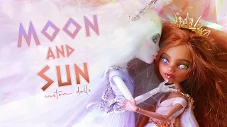 🌙 Moon & Sun ☀️ | Custom dolls repaint | Spectra & Clawdeen Monster high | PIXIENATORY