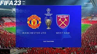 FIFA 23 | Manchester United vs West Ham United - Champions League UCL - Full Gameplay PS5