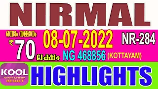 KERALA LOTTERY RESULT|HIGHLIGHTS|nirmal bhagyakuri nr284|Kerala Lottery Result Today|today live|live