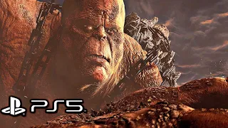 God of War 3 Remastered (PS5) - Kratos Vs. Cronos Boss Fight (4K 60FPS)