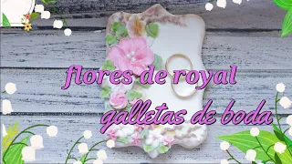 FLORES DE ROYAL ICING - GALLETAS DECORADAS DE BODA