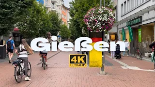Gießen Germany 🇩🇪 | City in Hessen State ,Walking 4K 60fps UHD
