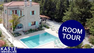 Kreta | Steinhaus mit atemberaubendem Meerblick und Pool in Vamos | Kaste Immobilien Roomtour