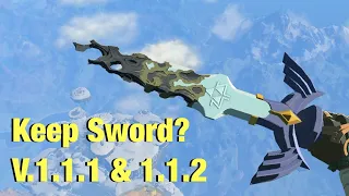 How to keep the Decayed Master Sword Simplified Totk V.1.1.1 & 1.1.2