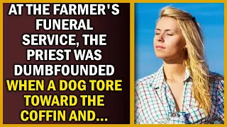 At The Farmer's Funeral Service, The Priest Was Dumbfounded When A Dog Tore Toward The Coffin And...