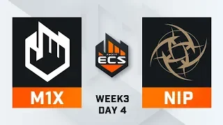 M1X vs NIP - Map 2 - Dust 2 (ECS Season 8 - Week 3 - DAY4)