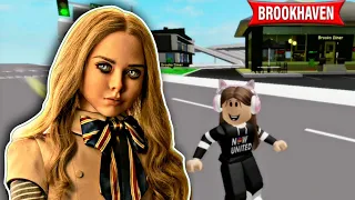 VIREI A BONECA M3GAN E ASSUSTEI AS PESSOAS NO BROOKHAVEN RP ROBLOX