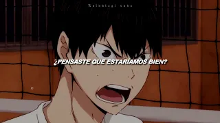 Probablemente, Hinata la escuchó después de discutir con Kageyama