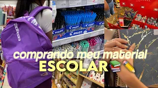 COMPRANDO MEU MATERIAL ESCOLAR 2024📚| cadernos, canetas, materiais…