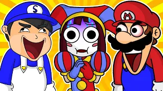 Funny AMAZING DIGITAL CIRCUS & SMG4 Shorts Compilation Ft. Mario