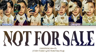 [LYRICS] 'Not For Sale' - ENHYPEN (엔하이픈) || Color Coded Lyrics