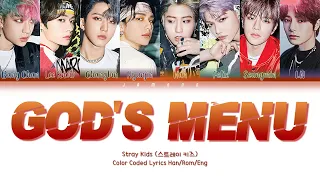 Stray Kids (스트레이 키즈) - 신메뉴 (God's Menu) Cooking Video [Color Coded Lyrics/Han/Rom/Eng/가사]
