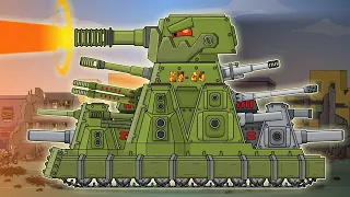 The power and annihilation of KV-44M2. Cartoons about tanks