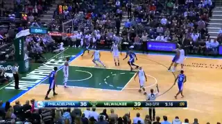 Nik Stauskas 14 pts 3 threes 7 rebs vs Bucks 04/11/2015