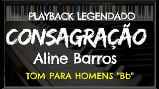 🎤 Consagração (PLAYBACK LEGENDADO no Piano – TOM MASCULINO “Bb”) Aline Barros, by Niel Nascimento