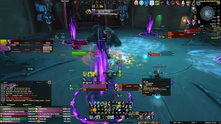 WoW Normal Sanctum of Domination Raid Boss Fight - The Nine (3 Players Left Standing)