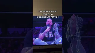 the second dog collar match in AEW! #aew #cmpunk #mjf #hvntermania