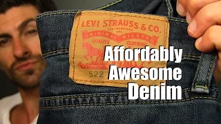 Affordably Awesome Denim Under $50 dollars | Levis 522 Jeans Review