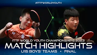 Kuo Guan-Hong vs Wang Jixuan | U15 Boys' Teams Final | ITTF World Youth Championships 2023