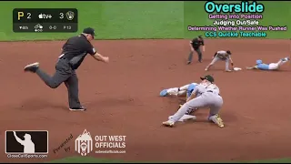 Quickie - Hiura Called for Oversliding Second Base - 2B Umpire Bill Miller's Multiple Considerations