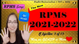 RPMS 2021-2022 Objective 9 (TRF) complete explanation with actual MOVs | may pa-Gcash si Mam #rpms