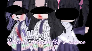 Killing butterflies meme||ft.butterfly sisters||demon slayer||not my background