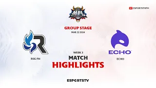 RSG PH vs Echo HIGHLIGHTS MPL PH S13 | ECHO VS RSG ESPORTSTVPH