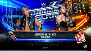 WWE2K24 Logan Paul vs The Rock