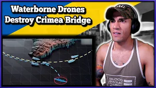 Ukrainian Sea Drones Destroy Crimea Bridge - Marine reacts