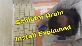 Schluter systems bathroom start to finish, Part 6 Kerdi Drain grate assembly and shower floor