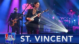 "Down" - St. Vincent with Louis Cato and The Late Show Band