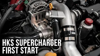 HKS Supercharger Build First Start