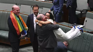 The moment same-sex marriage is made official in Australia