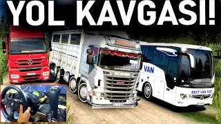 KÜKREYEN SCANİA VE AXOR İLE MADENE İNİYORUZ! - OTOBÜSÇÜ VE KAMYONLAR KAVGA - ETS 2 Mod T300RS GT