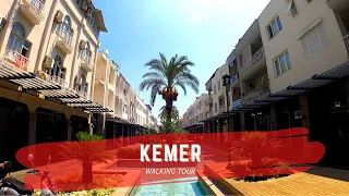 Kemer, Antalya Walking Tour 4K, TURKEY.